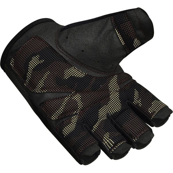 RDXWGA-T2HBR-S-Gym Training Gloves T2 Half Brown-S