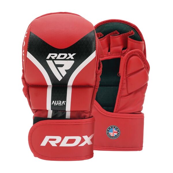 RDXGSR-T17RB-S+-RDX Grappling Gloves Shooter Aura Plus T-17 Red/Black-S