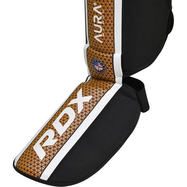 RDXSGR-T17BGL-M+-RDX Shin Instep Aura Plus T-17 Black Golden-M