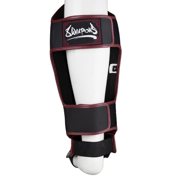 8W-8450012-4-8 WEAPONS Shin Guards - Sak Yant Naga black XL