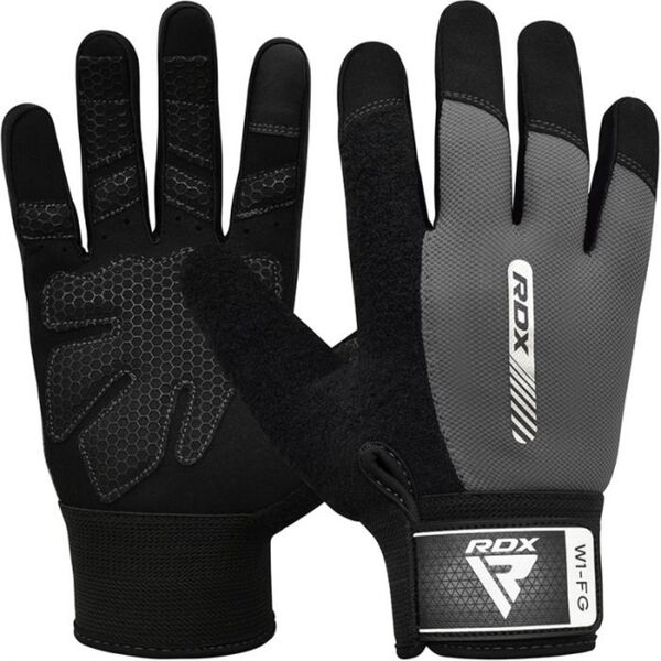 RDXWGA-W1FG-XL-Gym Weight Lifting Gloves W1 Full Gray