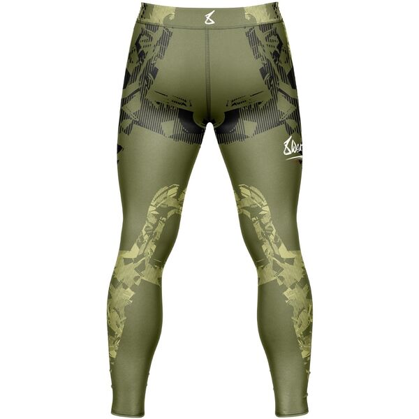 8W-8040002-3-8 WEAPONS Compression Pants, Hit 2.0, olive-black, L