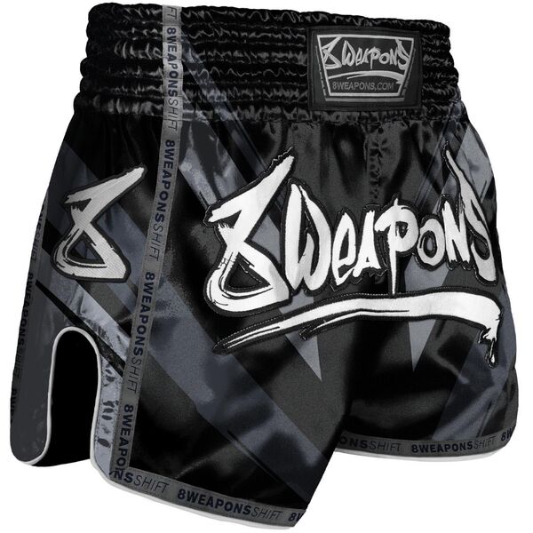 8W-8050042-4-8 WEAPONS Muay Thai Shorts, Shift, black-matt XL