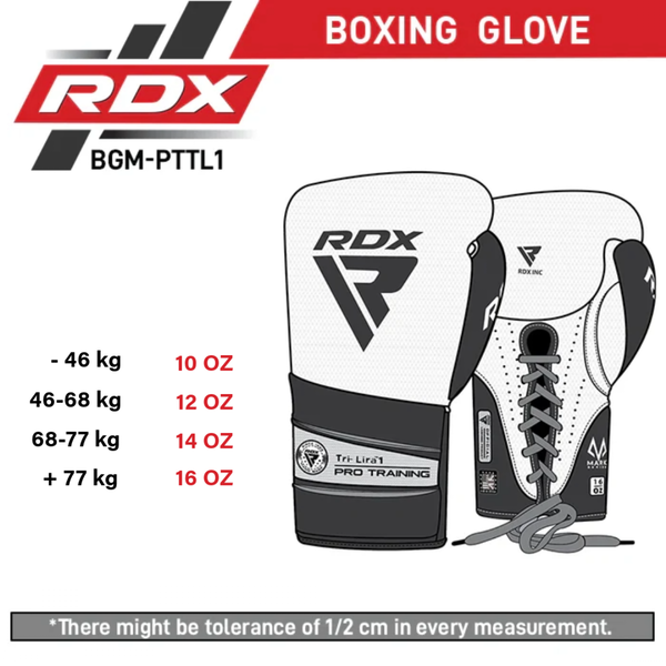 RDXBGM-PTTL1S-16OZ-Boxing Gloves Mark Pro Training Tri Lira 1 Golden-16OZ