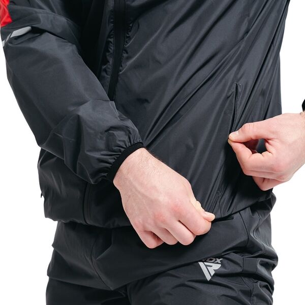 RDXSSP-H1R-M-Clothing Sauna Suit H1 Red-M