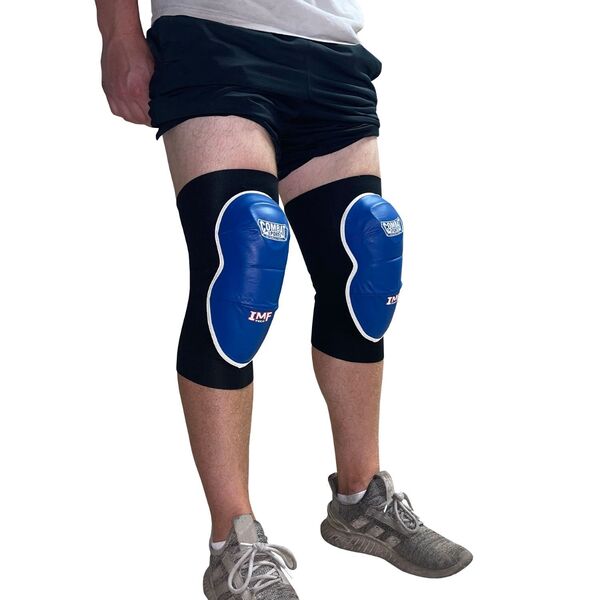 CSIKP08 BL.BKLARGE-Combat Sports Pro Knee Pads