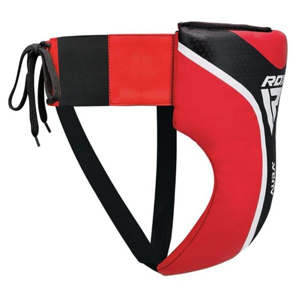 RDXGDR-T17RB-L+-RDX Groin Guard Aura Plus T-17 Red/Black-L+