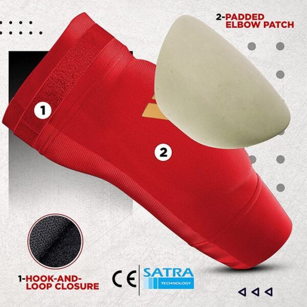 RDXHYP-ER-S-Hosiery Elbow Foam Red-S