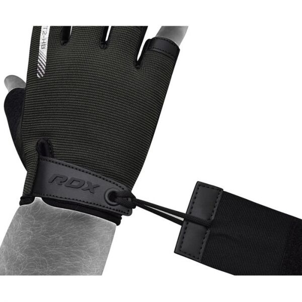 RDXWGA-T2HB-M-Gym Training Gloves T2 Half Black-M