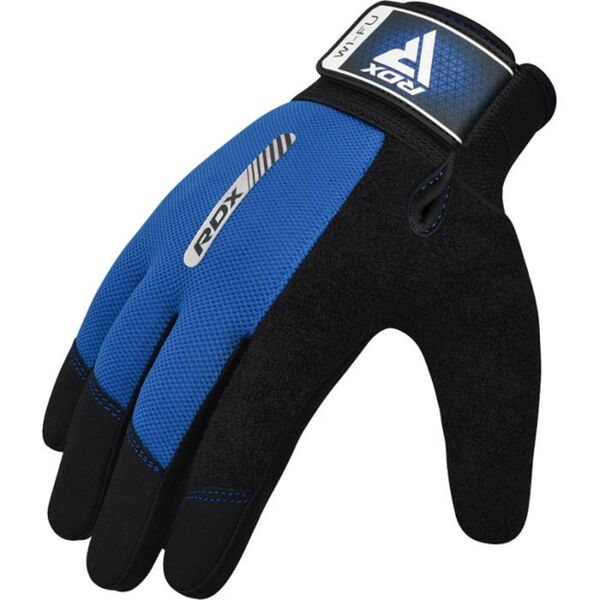 RDXWGA-W1FU-XL-Gym Weight Lifting Gloves W1 Full Blue