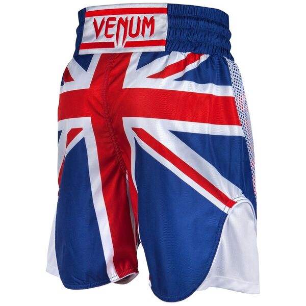 VE-03452-515-XS-Venum Elite Boxing Shorts - UK - Blue/Red-White