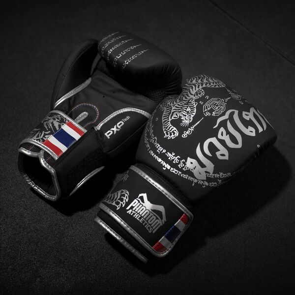 PHBG3059-10-Boxing gloves Muay Thai - Limited Silver Edition