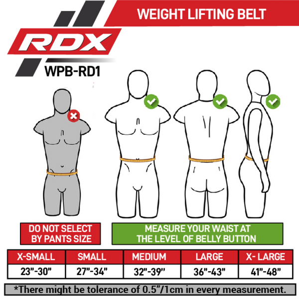 RDXWPB-RD1B-M-Weight Lifting Power Belt Rd1 Black-M