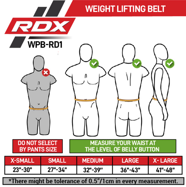 RDXWPB-RD1R-L-Weight Lifting Power Belt Rd1 Red-L