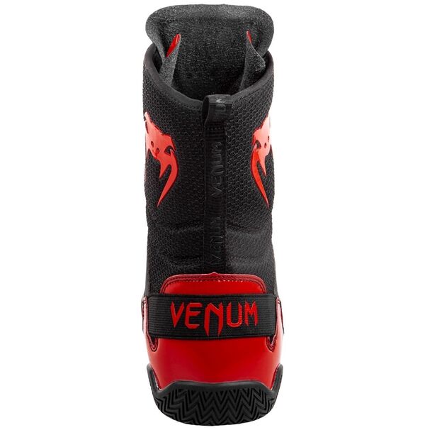 VE-03681-100-39-Venum Elite Boxing Shoes - Black/Red