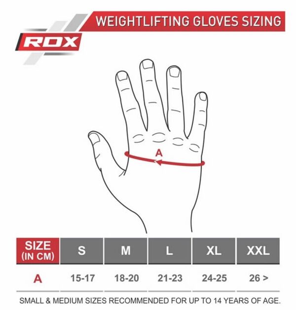 RDXWGA-W1FB-XL-Gym Weight Lifting Gloves W1 Full Black-XL