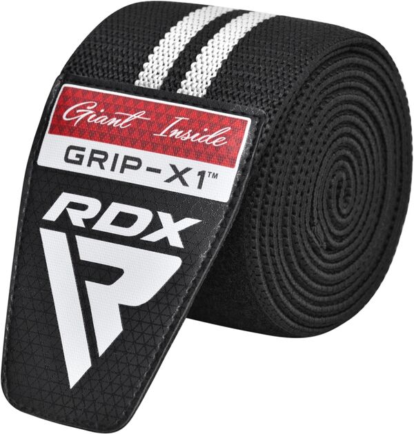 RDXWAH-KR11BW-RDX KR11 Weightlifting Knee Wraps