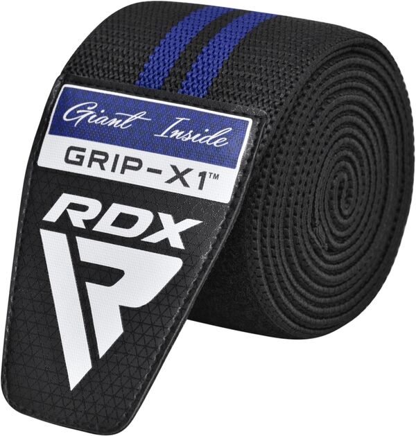 RDXWAH-KR11BU-RDX KR11 Weightlifting Knee Wraps