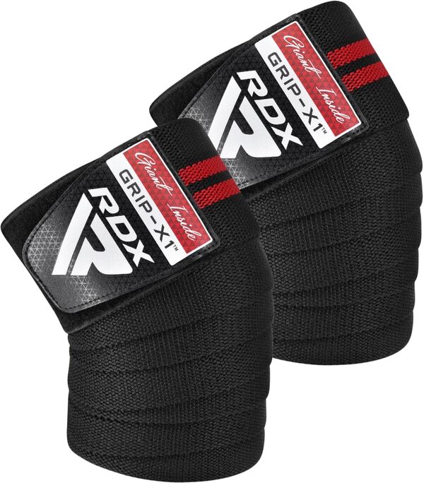 RDXWAH-KR11BR-RDX KR11 Weightlifting Knee Wraps