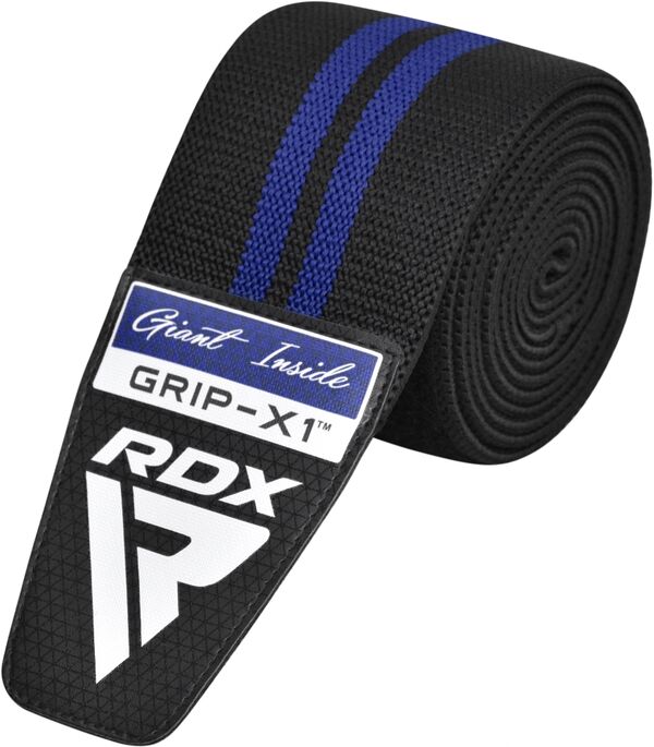 RDXWAH-KR11BU-RDX KR11 Weightlifting Knee Wraps