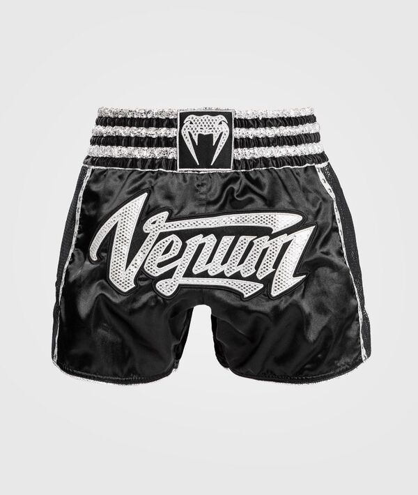 VE-04928-128-S-Venum Absolute 2.0 Muay Thai Shorts - Black/Silver - S