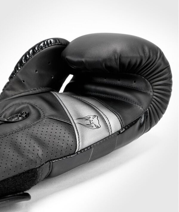 VE-04260-114-12OZ-Venum Elite Evo Boxing Gloves - Black/Black - 12 Oz