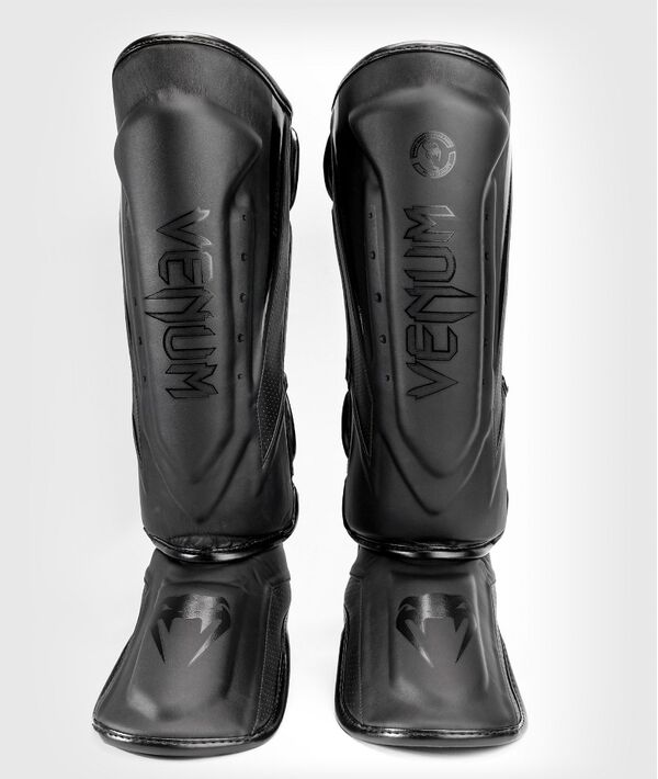 VE-04261-114-L-Venum Elite Evo Shin Guards - Black/Black - L