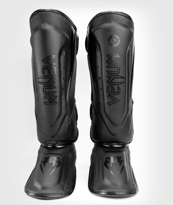 VE-04261-114-M-Venum Elite Evo Shin Guards - Black/Black - M