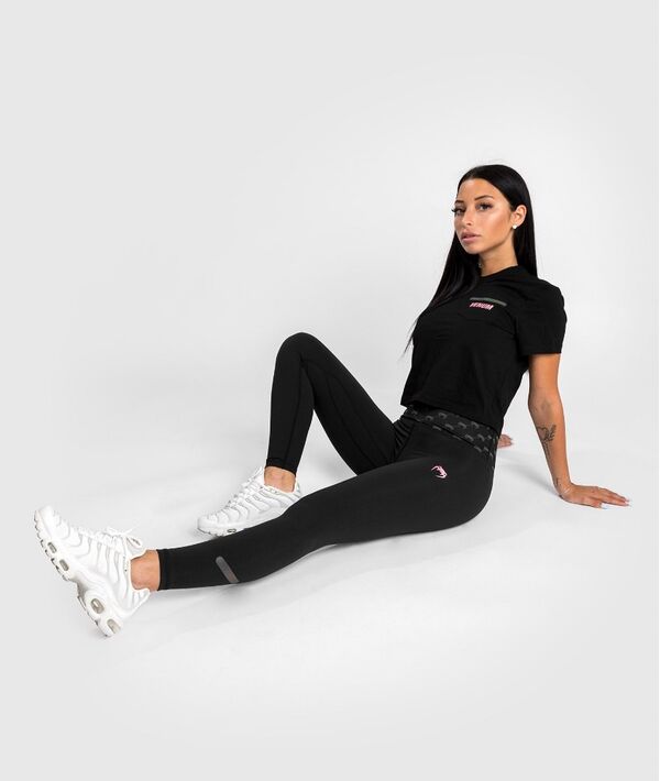 VE-04581-537-L-Venum Monogram 7/8 Leggings - Black/Pink Gold - L