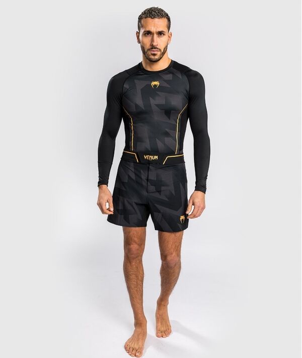 VE-04672-126-S-Venum Razor Rashguard Long Sleeves - Black/Gold - S