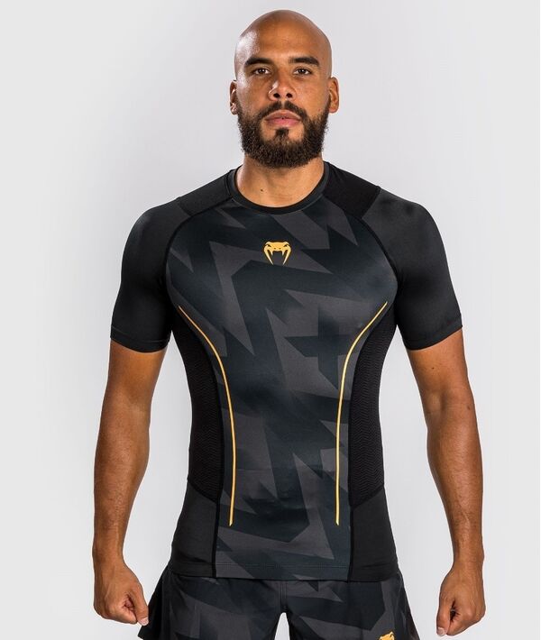 VE-04673-126-S-Venum Razor Rashguard Short Sleeves - Black/Gold - S