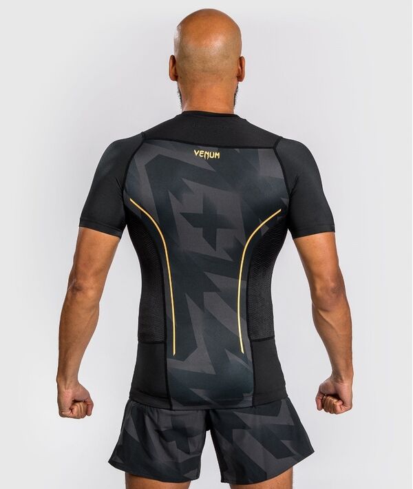 VE-04673-126-S-Venum Razor Rashguard Short Sleeves - Black/Gold - S