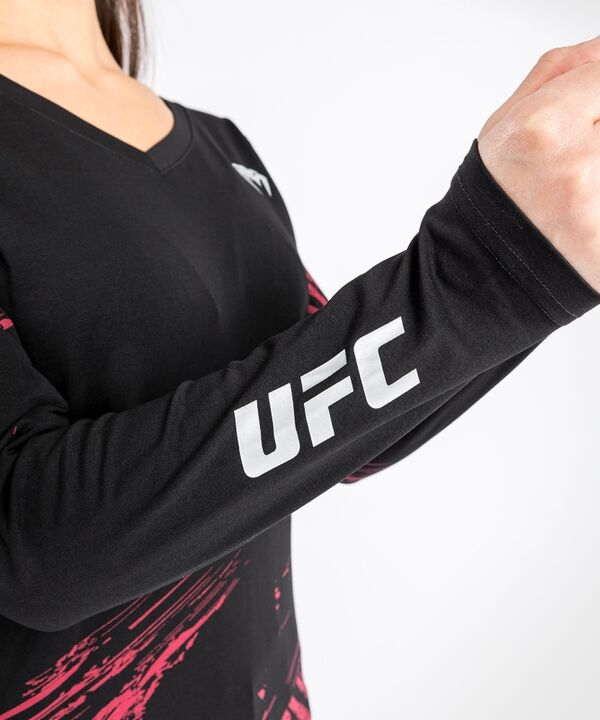 VNMUFC-00127-001-S-UFC Authentic Fight Week 2.0 T-Shirt - For Women - Long Sleeves