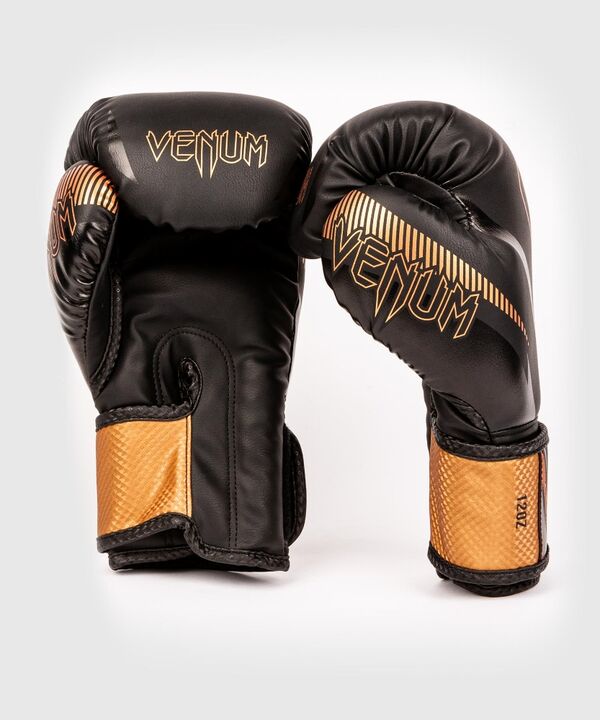 VE-03284-137-10OZ-Venum Impact Boxing Gloves - Black/Bronze