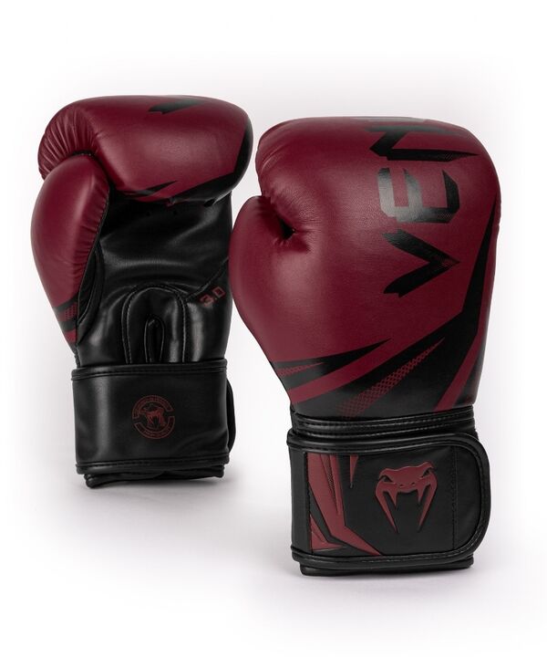 VE-03525-199-14OZ-Venum Challenger 3.0 Boxing Gloves - Burgundy