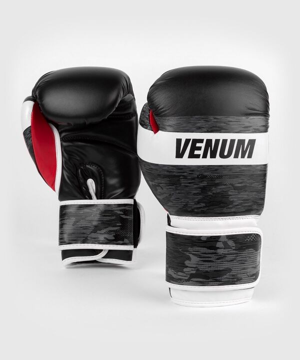 VE-03971-109-14OZ-Venum Bandit Boxing Gloves - Black/Grey
