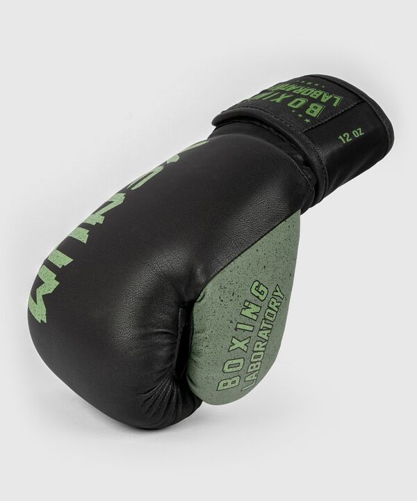 VE-03986-539-10OZ-Venum Boxing Lab Gloves - Black/Green