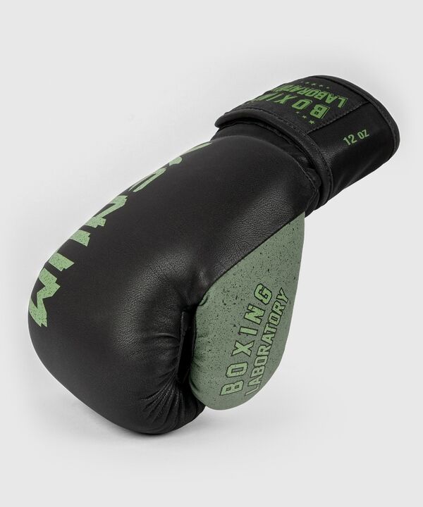 VE-03986-539-12OZ-Venum Boxing Lab Gloves - Black/Green