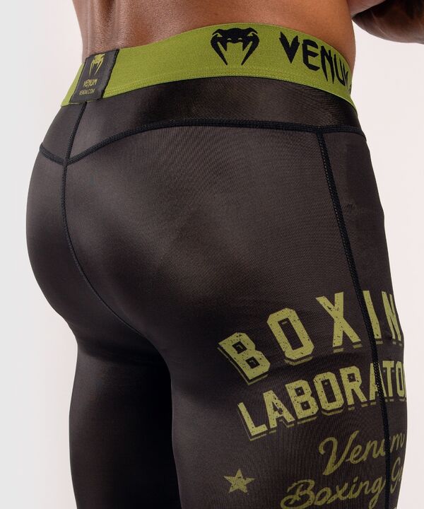VE-03997-539-L-Venum Boxing Lab Compression Tights - Black/Green