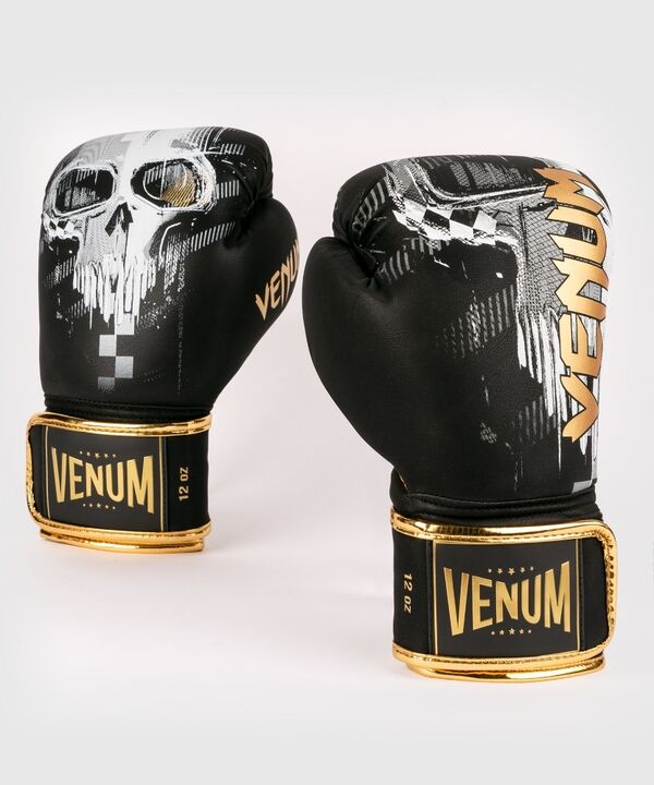 VE-04035-001-12OZ-Venum Skull Boxing gloves - Black
