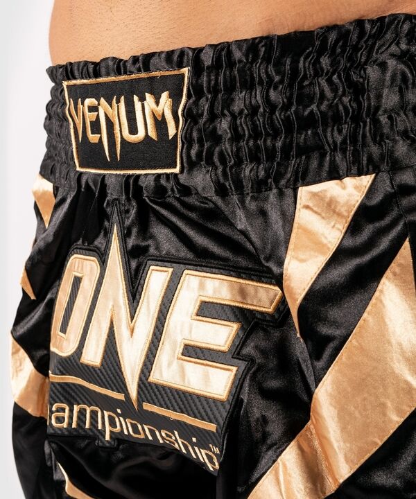 VE-04037-126-XL-Venum x ONE FC Muay Thai Shorts - Black/Gold