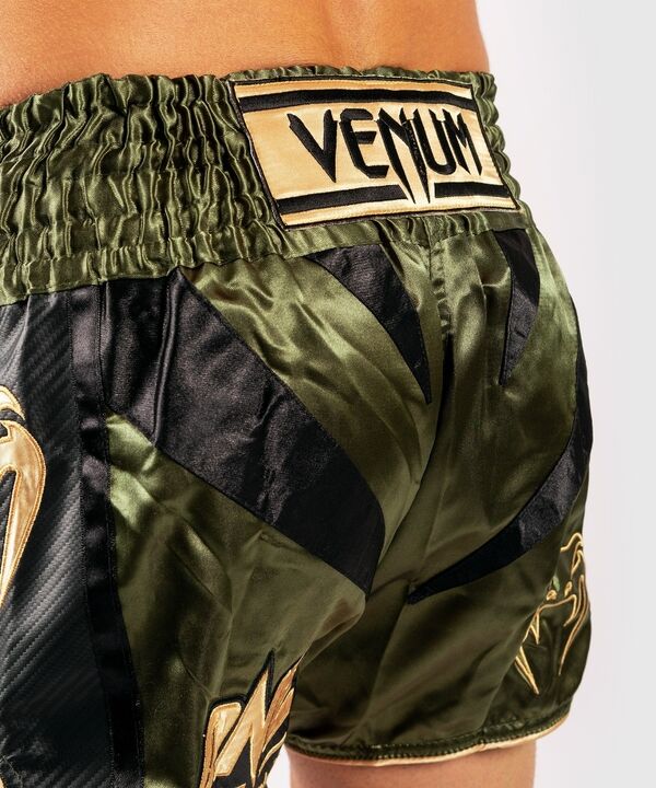 VE-04037-230-L-Venum x ONE FC Muay Thai Shorts - Khaki/Gold