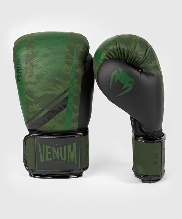 VE-04039-219-10OZ-Venum Trooper boxing gloves - Forest camo/Black