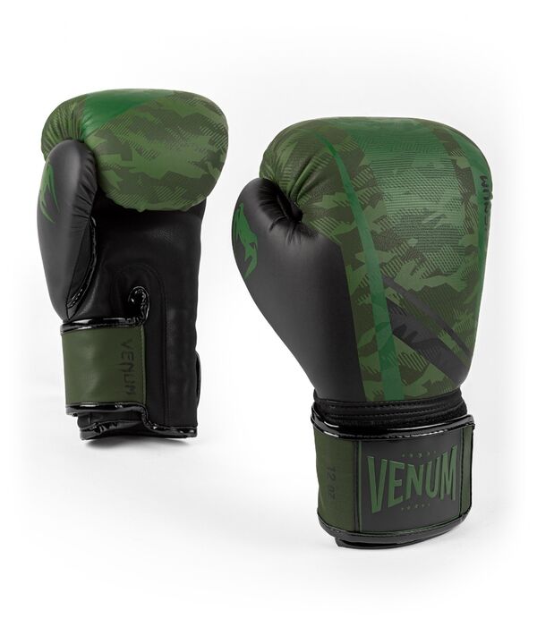 VE-04039-219-10OZ-Venum Trooper boxing gloves - Forest camo/Black