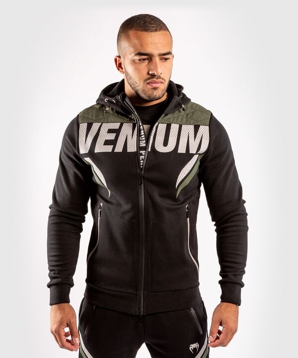VE-04109-539-M-Venum ONE FC Impact Hoodie - Black/Khaki