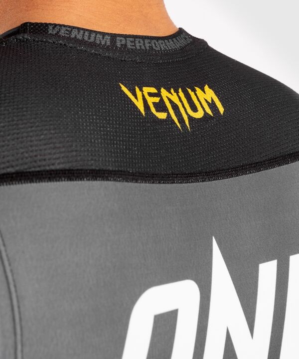 VE-04116-413-S-Venum ONE FC Impact Rashguard leeveless - Grey/Yellow