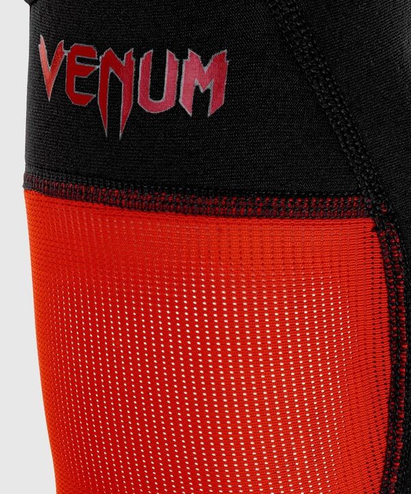 VE-1239-100-XL-Venum Kontact Evo Shin Guards - Black/Red