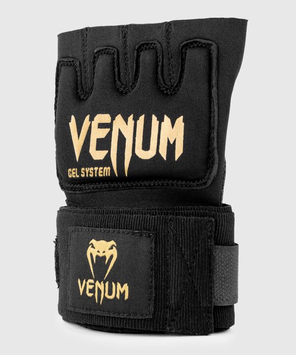 VE-0181-126-L-Venum Kontact Gel Glove Wraps - Black/Gold