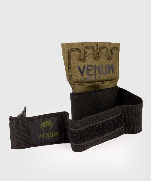 VE-0181-200-S-Venum Kontact Gel Glove Wraps - Khaki/Black
