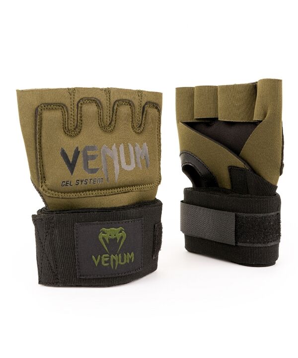 VE-0181-200-XL-Venum Kontact Gel Glove Wraps - Khaki/Black